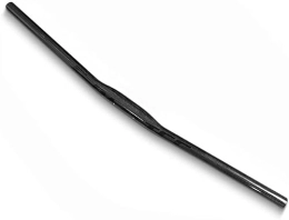 TIST Parti di ricambio Manubrio piatto MTB da 31, 8 mm Manubrio MTB in fibra di carbonio extra lungo (colore: nero, dimensioni: 640 mm)