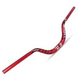 FAXIOAWA Manubri per Mountain Bike Manubrio Riser Mountain Bike 31, 8mm Lunghezza 720mm 780mm Rise 90mm Manubrio MTB Manubrio Extra Lungo in Lega di Alluminio per Downhill DH / XC (Color : Red, Size : 720mm)