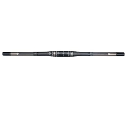 MTB. Manubrio con manubrio in fibra di carbonio in fibra di carbonio opaco 660/680 / 700/720/760mm * 31,8 mm Riser/Flat Mountain Bicycle Handle Bar (Color : Flat Bar 660mm)