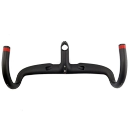 RETHPA Parti di ricambio RETHPA Manubrio per Bicicletta, Manubrio MTB Fibra di Carbonio Nero Completo Integrato Strada del Manubrio della Bicicletta Bike Manico Piegato Bar con Stelo (Size : 440x100mm)