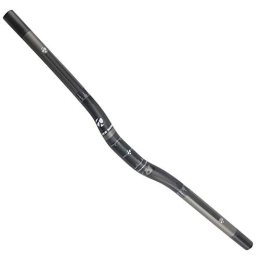 RXL SL Parti di ricambio RXL SL manubrio riser 25.4mm manubrio mtb fibra di carbonio grigio 3k opaco attacchi per manubrio bici 640 / 660 / 680 / 700mm(25.4 * 660mm)