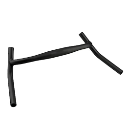 SENQI Manubrio professionale per bicicletta in lega di alluminio, con curvatura ad angolo grande, per bici gravel e MTB, 22,2 x 31,8 mm, 430 x 560 mm, 470 x 610 mm, 510 x 640 mm, nero (31,8 x 470 x