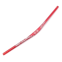 Stuurvnee Parti di ricambio Stuurvnee Manubrio per Bicicletta 740Mm Manubrio Orizzontale nel Lega di Alluminio 31, 8Mm Manubrio per Mountain Bike con Tubo Dritto, Rosso