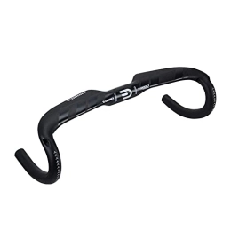 WYJW Parti di ricambio WYJW Manubrio per Bicicletta, Bici da Strada Ultraleggera Tutta in Fibra di Carbonio Curvo Nero Opaco Evidenziazione per Mountain Bike da Strada, 440 mm