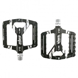 CXJYBH Parti di ricambio 1 Paio MTB Strada Pedale Lega Mountain Bike Piattaforma pedaliera in Alluminio Piani della Piattaforma della MTB della Bici della Bicicletta Accessori Pedali Bicicletta (Color : Black)