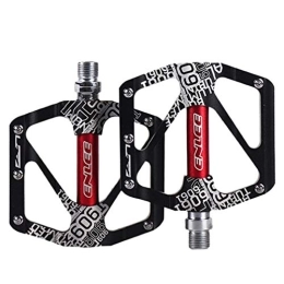 BESPORTBLE Pedali per mountain bike BESPORTBLE 2PCS Della Bici Pedali In Lega di Alluminio Della Bicicletta Antiscivolo Replacment Piatto Pedali per Mountain Road BMX MTB Bike Cycling Parti di Ricambio (Nero)