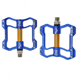YDWL Parti di ricambio Bicycle Pedal Pelin Universal Bicycle Pedal A Pair of Aluminum Alloy Anti-skid Mountain Bike Pedal-MZ-S11 blue