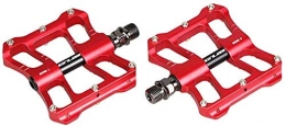 CAISHENY Parti di ricambio CAISHENY Pedali per Biciclette Pedale Mountain Bike Pedale Palin Cuscinetto Lega di Alluminio Ultra Leggero Pedale Bici da Strada Pedale Pieghevole per Bicicletta Pezzi di Ricambio-Rosso