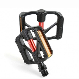 CARACHOME Ultralight Pratico Pedali Alluminio/Bike Pedals per BMX MTB Bici Bicicletta con riflettore