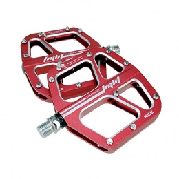 ChengBeautiful Parti di ricambio ChengBeautiful Pedale della Bicicletta Pedali Mountain Bike 1 Paio in Lega di Alluminio Antiscivolo Resistente Pedali Bici Superficie per Strada BMX MTB Bike 6 Colori (Color : Red)