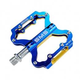 ChengBeautiful Parti di ricambio ChengBeautiful Pedale della Bicicletta Pedali Mountain Bike 1 Paio Pedali in Gomma Antiscivolo in Lega di Alluminio Resistente per Bici da Strada BMX MTB (Color : Blue)