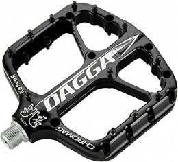 Chromag Parti di ricambio CHROMAG Dagga Pedali MTB / Cycle / VAE / E-Bike Adulto, Unisex, Nero, 120 x 115 mm