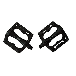 Chtom Pedali per mountain bike Chtom Bicicletta tutto-alluminio piede leggero sulla mountain bike strada strada morti bicicletta pedale universale antiscivolo leggero pedale (Colore: Nero)