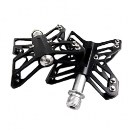 Chtom Parti di ricambio Chtom Pedali for Mountain Bike in Lega di Alluminio for Biciclette da Strada CNC. Accessori for Pin Anti-Skid Lavorata 2 pz. (Color : Black)