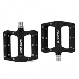 Wudhrnu Parti di ricambio Ciclismo Mountain Bike Nylon Pedal 9 / 16" Ciclismo MTB Cuscinetto piattaforma BMX pedali della bicicletta Parts 355g Black