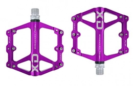 CMUNDLJQ Parti di ricambio CMUNDLJQ 2020 - Pedali piatti da 9 / 16 pollici, ultra leggeri, MTB, BMX, bici da corsa, trekking, antiscivolo, mountain bike, pedali XD (viola)