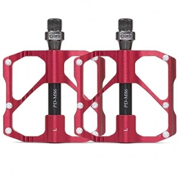 Edmend Parti di ricambio Edmend Mountain Bike Lega di Alluminio del Cuscinetto del Pedale della Bici della Strada Ultra Light Palin Pedale Biciclette Pedale Bicicletta Pedali per MTB (Color : Red)