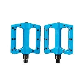 FDSJKD Parti di ricambio FDSJKD Pedali della Mountain Bike 3 Cuscinetti Antiscivolo Pedali per Bicicletta in Fibra di Nylon Leggero Antiscivolo per Pedali per Bici da Strada 9 / 16 Pollici (Color : Blue)