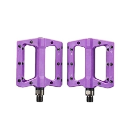 FDSJKD Parti di ricambio FDSJKD Pedali in Fibra di Nylon in Nylon per Pedali da Montagna Antiscivolo da 9 / 16 Pollici per Mountain MTB (Color : Purple)