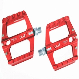 FELICIPP Pedali per mountain bike FELICIPP Pedali Anti-Scivolo in Lega Leggera di Mountain Bike Pedali Ultra Leggeri per Biciclette (Colore : Red)