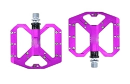 FIVENUM Pedali per mountain bike FIVENUM Pieni Piatti Ultra Light Mountain Bike Pedale MTB CNC Parti di Bici da Bici Antiskid in Lega in Lega di Alluminio sigillate (Color : Purple)