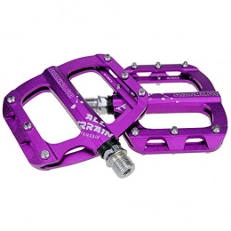 GUOLINGHUI Parti di ricambio GUOLINGHUI Pedali for Mountain Bike, Pedali for Biciclette in Lega di Alluminio CNC, Piattaforma for Biciclette Antiscivolo for BMX O Mountain Bike ， 9 / 16 Pollici Pedal Piattaforma (Colore : Purple)