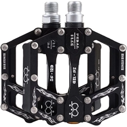 GUTANG-DC Parti di ricambio GUTANG-DC Pedali Bicicletta Alluminio CNC Pedal Bici MTB BMX Mountain Bike 2 Pezzi(Nero)