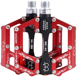 GUTANG-DC Parti di ricambio GUTANG-DC Pedali Bicicletta Alluminio CNC Pedal Bici MTB BMX Mountain Bike 2 Pezzi(Rosso)