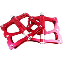 HAIK Pedali per mountain bike HAIK Pedale della Bicicletta Mountain Bike Pedale Rosso Lega di Alluminio della Bicicletta Anti Skid Pedale Mountain Bike