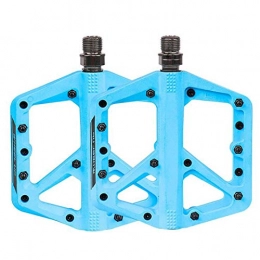 JBHURF Pedali per mountain bike JBHURF Pedale per Biciclette Pedale Pedale Mountain Bike in Nylon Pedale Accessori per Bici da Equitazione 9 / 16 Pollici Adatto per Mountain Bike BMX e Bici Pieghevoli (Color : Blue)