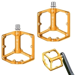 Jyuha Parti di ricambio Jeciy-uk - Pedali per mountain bike per adulti, in lega di alluminio con design cavo ad ampia area, cuscinetto sigillato, porta a vite universale, design a vite su entrambi i lati, per bici da viaggio