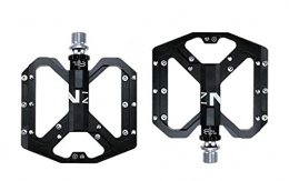 JQDMBH Parti di ricambio JQDMBH Pedali per Bicicletta New Mountain Antiscivolo Bike Pedals Platform Platform Pedali in Lega di Biciclette da 9 / 16"3 Cuscinetti per Biciclette per Fixie Stradale (Color : Black)