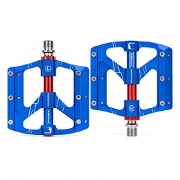 JW-YZWJ Parti di ricambio JW-YZWJ Metallo Biciclette Pedal, CNC in Lega di Alluminio Mountain Road Bike Cuscinetto del Pedale, Filo Universale, Blu