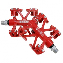 kaige Parti di ricambio kaige in Lega di magnesio Mountain Bike Pedals universali Confortevoli Pedali della Bicicletta Parti di Ricambio Resistente WKY (Color : 5052red)