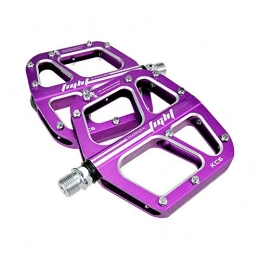 Laishutin Pedali per mountain bike Laishutin Pedali Pedali Mountain Bike 1 Paio in Lega di Alluminio Antiscivolo Resistente Pedali Bici Superficie per Bici da Strada MTB 6 Colori (Color : Purple)