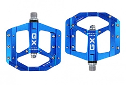 LANCYG Parti di ricambio LANCYG Pedali MTB Pedali a Pedale a Piede Piatto Pedali Bici sigillati CNC Corpo in Alluminio per MTB Road Mountain Bike 3 Cuscinetti Pedale per Biciclette Parti Pedali Flat MTB (Color : Blue)