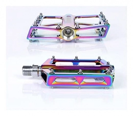 liangzai Parti di ricambio liangzai Mountain / Road / Pieghevole Pedal Bike Pedal Bike Electroplating Colorato in Lega di Alluminio Big Pedale Cuscinetto Ultralight Hollow Antiskid 350G Hilarity (Color : Colorful)