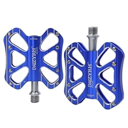 LSRRYD Parti di ricambio LSRRYD Pedali per Bicicletta Leggeri in Lega di Alluminio Mandrino MTB Pedali Flat Leggeri Pedali Bici Corsa Antiscivolo Ibridi per Mountain Bike 9 / 16" (Color : Blue)