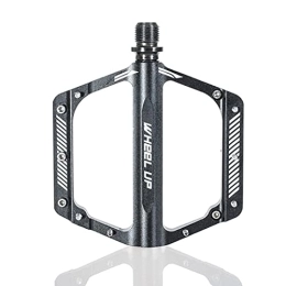 LSRRYD Parti di ricambio LSRRYD Pedali per Bicicletta MTB Pedali Flat Leggeri Pedali Bici Corsa Antiscivolo Ibridi per Mountain Bike Bici da Strada per 9 / 16" (Color : Black)