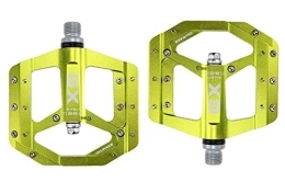 LUOSHUO Parti di ricambio LUOSHUO Pedali MTB Pedali a Pedale Piatto a Pedale sigillato CNC Corpo in Alluminio for MTB Road Mountain Bike 3 Cuscinetto Pedale for Biciclette Pedali Flat MTB (Color : Green)