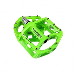 Luqifei Parti di ricambio Luqifei Pedale Biciclette Pedali Mountain Bike 1 Paio in Lega di magnesio Antiscivolo Resistente Pedali Bici Superficie per Bici da Corsa 8 Colori Ad Alta Resistenza Antiscivolo (Color : Green)