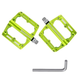 MKKYDFDJ Parti di ricambio MKKYDFDJ MTB Pedali in lega di alluminio leggero, 3 cuscinetti sigillati, antiscivolo, piattaforma per bicicletta con chiave, per mountain bike 9 / 16