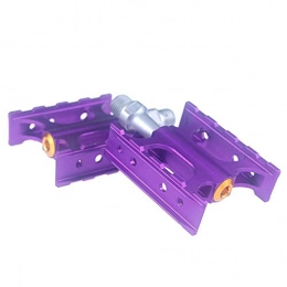 MKOKO Pedali per mountain bike Mountain Bike Cuscinetto del Pedale Folding Bike Strada Mosca guasto del Pedale Alta qualità (Color : Purple)