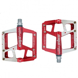 YSHUAI Parti di ricambio Mountain Bike Pedali Bici Trekking, Ultraleggero Pedali Per Biciclette in Metallo Pedali in Lega Di Alluminio 3 Sigillato, Accessori Per Biciclette Per Mountain Bike Compatibile Con City Bike, Rosso