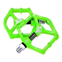 Mu Parti di ricambio MU Bike Pedali, Mountain Bike Piattaforma 9 / 16" Pedale Di Riciclaggio Della Bici, Ciclismo Pedale, Leggero Anti-Scivolo per la Bicicletta Della Strada, Verde