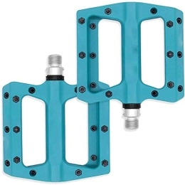 Mu Pedali per mountain bike MU Nuovo Tessuto Di Nylon Antiscivolo Durevole Mountain Bike Piatto Pedali, Bike Pedali, Mountain Bike Pedals, Blu