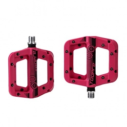 OSELLINE Parti di ricambio OSELLINE - Pedale per bicicletta con cuscinetto a pedale in fibra di nylon antiscivolo, per MTB, BMX, colore: rosso rosa