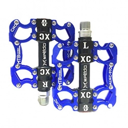 NOLOGO Parti di ricambio Pedale Mountain Bike Pedals Bike peddles BMX Pedali della Bicicletta Pedali Mountain Bike Accessori Piani Pedali Bici da Strada Bicicletta Pedali di Una Bicicletta Accessori (Color : Blue)