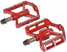 CAISHENY Pedali per mountain bike Pedale per bicicletta Pedale per mountain bike Pedale in lega di alluminio ultraleggero Cuscinetti a sfera Palin per bicicletta Adatto per veicoli da strada per mountain bike Pieghevole ecc.-Rosso