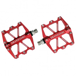 shuxuanltd Pedali per mountain bike Pedali Bici Corsa Strada Pedali Mtb Flat Accessori per il ciclismo Pedali Bmx Accessori per il ciclo Pedali bici da strada Accessori per biciclette red, free size